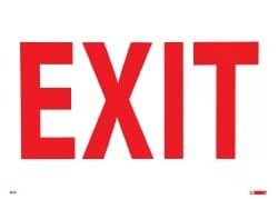 MSC INFO/FIRE SGN - EXIT (BIG