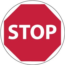 MSC&nbsp;STOP FLOOR SIGN