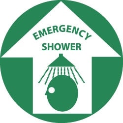 MSC&nbsp;EMERGENCY SHOWER FLR SIGN