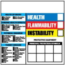 MSC&nbsp;WRITE-ON HAZARDOUS LABEL