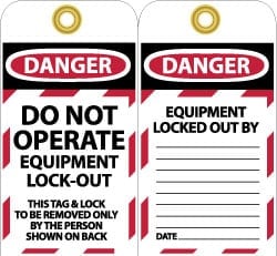 MSC 6X3 VIN UNRIP LOCKOUT TAG