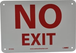 MSC&nbsp;7X10 .040 ALUM EXIT SIGN