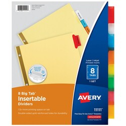 MSC BIG TAB REINFRCD DIVIDERS