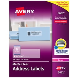 MSC&nbsp;EASY PEEL LASR MAIL LABEL