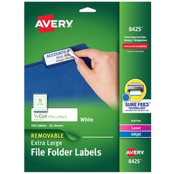 MSC&nbsp;REMOV X-LG 1/3CUT LABLE