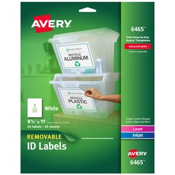 MSC&nbsp;REMOV INKJET/LASER ID LBL
