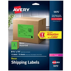 MSC&nbsp;HI-VIS LASER LABELS NEON