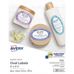 MSC&nbsp;OVAL EASY PEEL LABELS