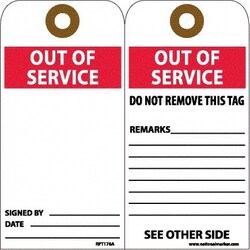 MSC&nbsp;UNRIP VINYL TAG&GROMMET
