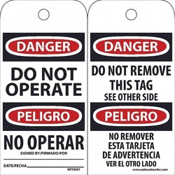 MSC&nbsp;VIN DNGR DO NOT OPER TAG