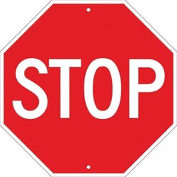 MSC&nbsp;ALUMINUM STOP SIGN