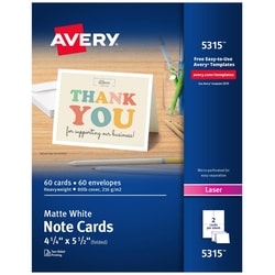 MSC&nbsp;LASER PRINTER NOTE CARD