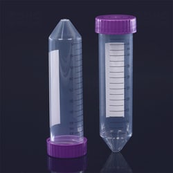 Sino Biological&nbsp;Centrifuge tube -50mL,Purple,Flat cover,Self-standing bottom,Sterile,Bag packing