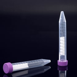 Sino Biological&nbsp;Centrifuge tube -15mL,Purple,Flat cover,V-bottom,Sterile,Bag packing