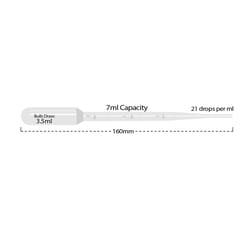 USA Scientific Inc 7 mL transfer pipette, grad