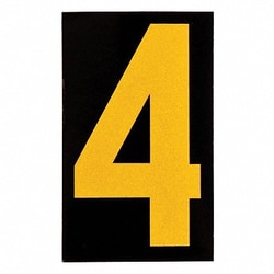 Grainger&nbsp;Reflective Numbers And Letters 4 PK25