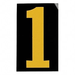 Grainger&nbsp;Reflective Numbers And Letters 1 PK25