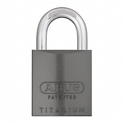 Grainger&nbsp;Keyed Padlock 15/16 in Rectangle Black