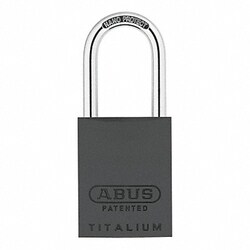 Grainger&nbsp;Keyed Padlock 29/32 in Rectangle Black