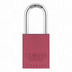 Grainger&nbsp;Keyed Padlock 29/32 in Rectangle Red