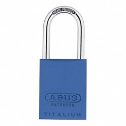 Grainger&nbsp;Keyed Padlock 29/32 in Rectangle Blue