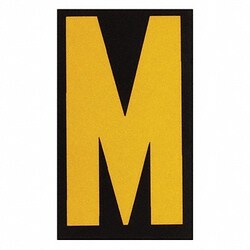 Grainger Reflective Numbers And Letters M PK25, Quantity: Pack of 1