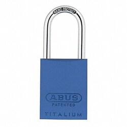 Grainger&nbsp;Keyed Padlock 29/32 in Rectangle Blue