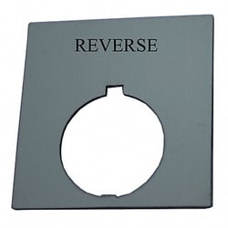 Grainger LegendPlate Reverse Wht/Blk Rectangular