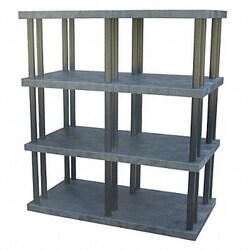Grainger Plstc Shelf 36inx75inx66inShlfLdCp 895lb