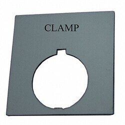 Grainger LegendPlate Clamp White/Blk Rectangular