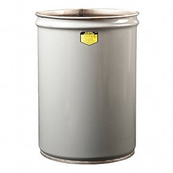 Grainger Open-Head Drum 12 gal Gray