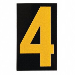 Grainger&nbsp;Reflective Numbers And Letters 4 PK25