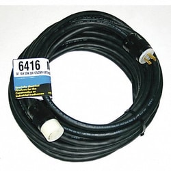 Grainger Extension Cord 50ft 10Ga 20A SOW Blk
