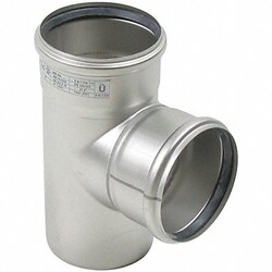Grainger&nbsp;90 Tee 316 SS 3 x 3 x 2 in Pipe Size