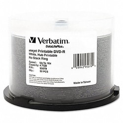 Grainger DVD-R Disc 4.70 GB 120 min 16x PK50