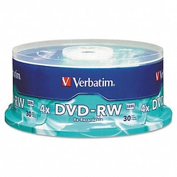 Grainger DVD-RW Disc 4.70 GB 120 min 4x PK30