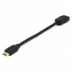 Grainger HDMI Port Saver 8Inch Black, Quantity: Each of 1