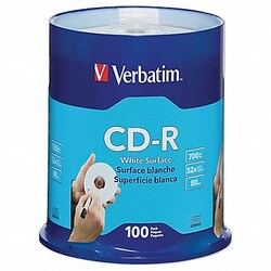 Grainger&nbsp;CD-R Disc 700 MB 80 min 52x PK100