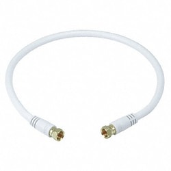 Grainger Coaxial Cable RG-6 18 AWG 1 ft 6 White