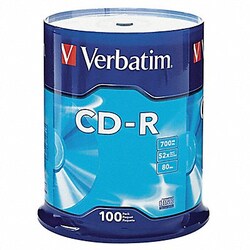 Grainger CD-R Disc 700 MB 80 min 52x PK100
