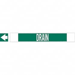 Grainger Pipe Marker Drain 4 in H 24 in W