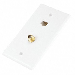 Grainger&nbsp;Cat5e/ F Type Wall Plate Coupler