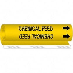 Grainger Pipe Marker Chemical Feed 9 in H 8 in W