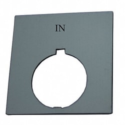 Grainger LegendPlate In White/Black Rectangular