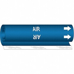 Grainger Pipe Marker Air 9 in H 8 in W