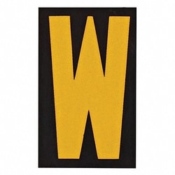 Grainger&nbsp;Reflective Numbers And Letters W PK25