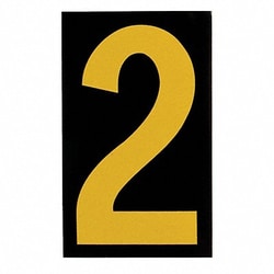 Grainger&nbsp;Reflective Numbers And Letters 2 PK25