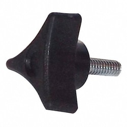 Grainger Screw Knob Black, Quantity: Each of 1