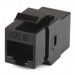Grainger Datacom Jack Cat5e Inline Coupler Black