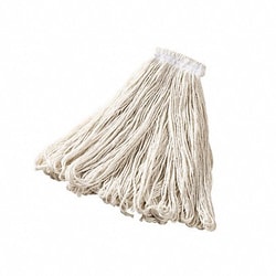 Grainger Wet Mop White Rayon PK12